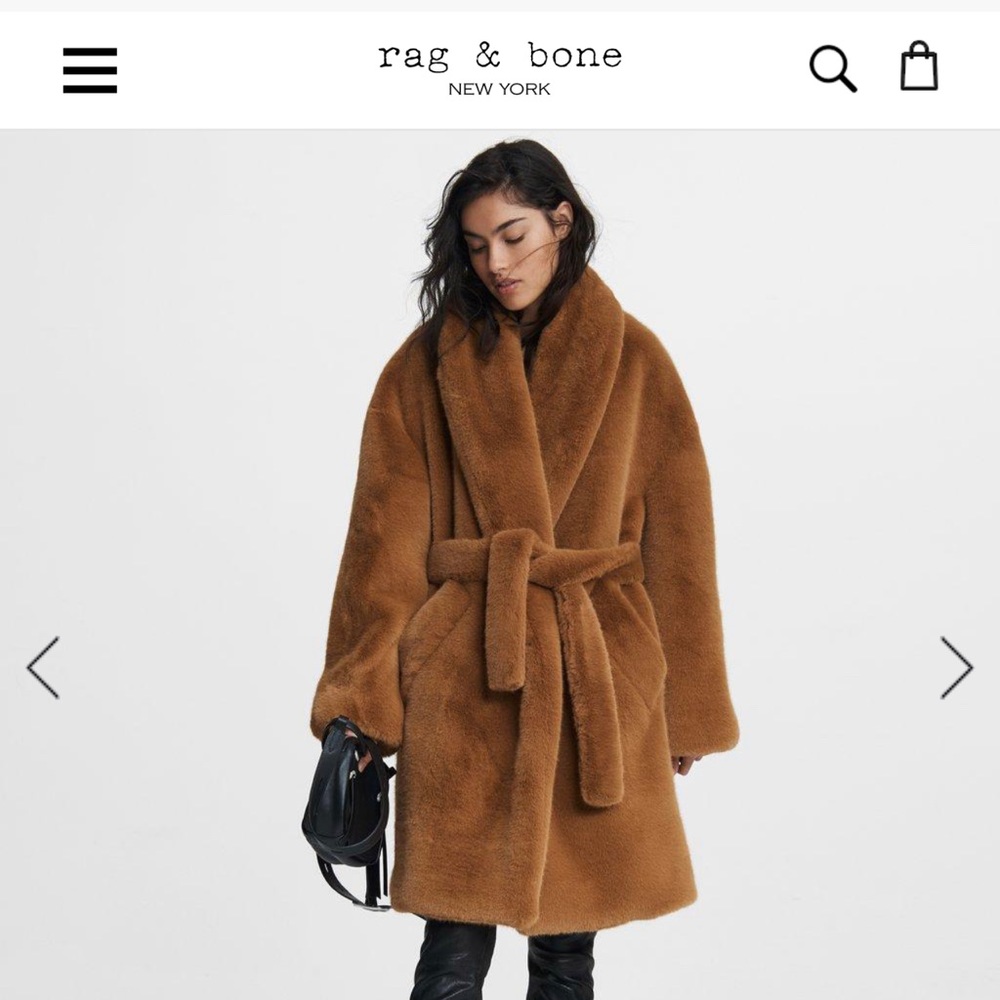 Rag & Bone Bijou Faux Fur Coat